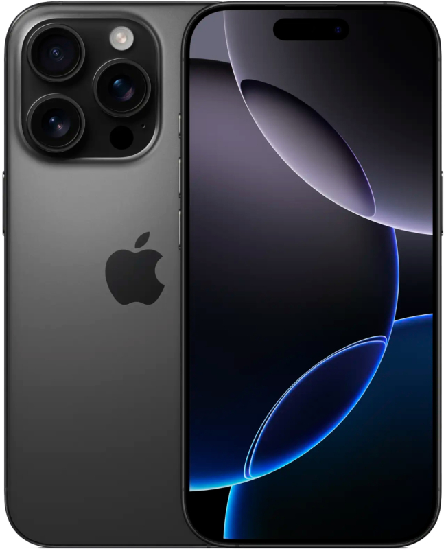 Фото Apple iPhone 16 Pro, 512 ГБ, Титановый чёрный На фото изображено Apple iPhone 16 Pro, 512 ГБ, Титановый чёрный